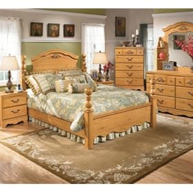 Ashley Cascade Hills Queen Four Poster Bed from Ashley Furniture
