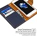 GOOSPERY Canvas Wallet for Apple iPhone 8 Plus Case (2017) iPhone 7 Plus Case (2016) Denim Stand Flip Cover (Navy)
