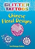 Glitter Tattoos Chinese Floral Designs