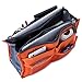 2 Pack Magik Travel Insert Handbag Purse Large Liner Organizer Tidy Bags Expandable 13 Pocket Handbag Insert Purse Organizer with Handles (Orange)