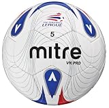 Mitre VK Pro Size 5 Soccer Ball, White/Red/Blue