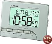 CASIO (カシオ) 電波デジタル目覚まし時計 温度表示 シルバー DQD-80J-8JF DQD-80J-8JF