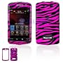 BlackBerry 9530/9500 Storm Cell Phone Hot Pink/Black Zebra Design Protective Case Faceplate Cover