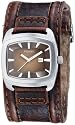 Fossil Herren-Armbanduhr Analog Leder braun Fuel Trend JR9156