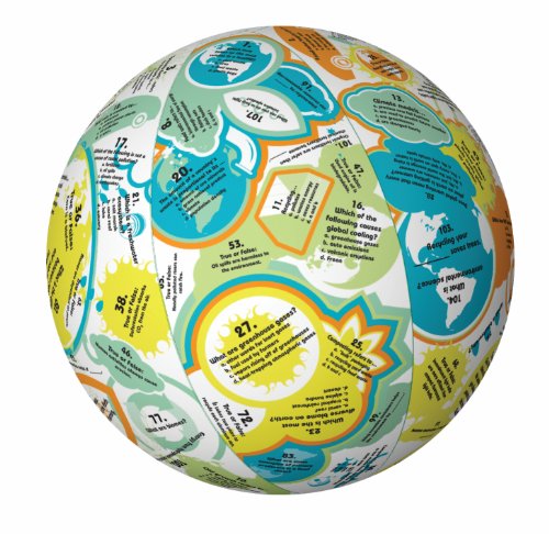 American Educational Vinyl Clever Catch Green Earth Ball, 24