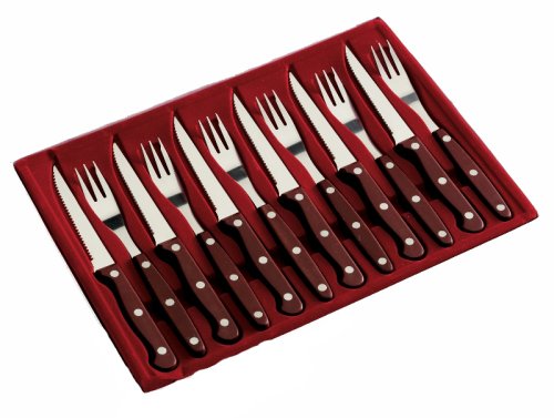 Faringdon Collection Barbecue 12 Piece Steak Knife and Fork Set