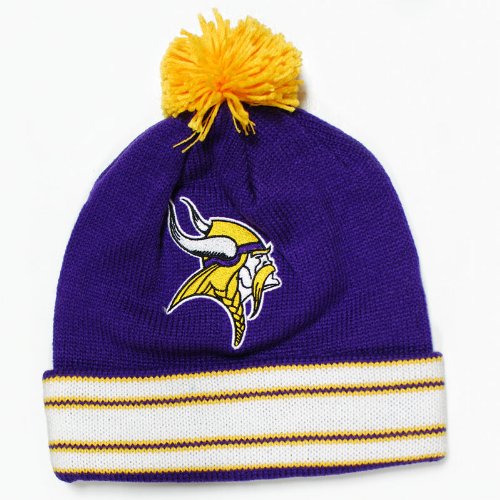 Mitchell & Ness Minnesota Vikings Throwback Jersey Stripe Knit Hat One Size Fits All