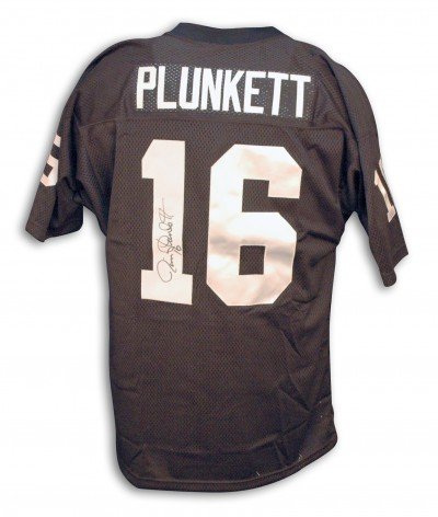 Jim Plunkett Raiders Autographed/Hand Signed Black Jersey