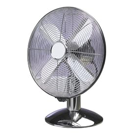 Micromark MM53519 12" Chrome Desk Fan