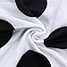 Franterd Women Mini Dress Short Sleeves Loose Blouse Print T Shirt Skirts (White)