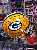 2010-11 GREEN BAY PACKERS TEAM SIGNED AUTHENTIC REVOUTION FULL SIZE HELMET RODGERS + W/ HOLOGRAM + COA