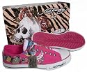 Ed Hardy Lowrise Chucks Butterfly Skull Pink