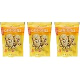 Ginger People Gin-Gins Natural Hard Candy - 3 pack - 3oz Bags - Great for morning sickness and nausea!