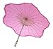 PaperLanternStore.com 32 Inch Fuchsia/Hot Pink Paper Parasol Umbrella, Scallop Shaped