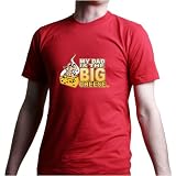 KIDS / MY DAD IS THE BIG CHEESE T-Shirt - 100% Fine Jersey Combed Cotton MENS / UNISEX T-Shirt - Sweat Shop Free