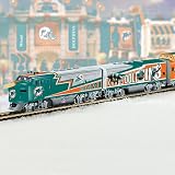 Collectible NFL Football Miami Dolphins Express Electric Train Collection