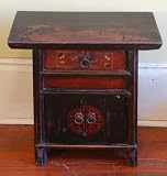 ACF9012-Small Antique Oriental Country Cabinet - Antique - China - Wood (Mu) - Antique Asian Furniture - 