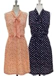 Color Me Vintage Polka Dotted Knee Le...