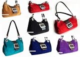 Italian Designer inspired Small Suede Handbag Purse Suede bag buckle Style - 22 Colours