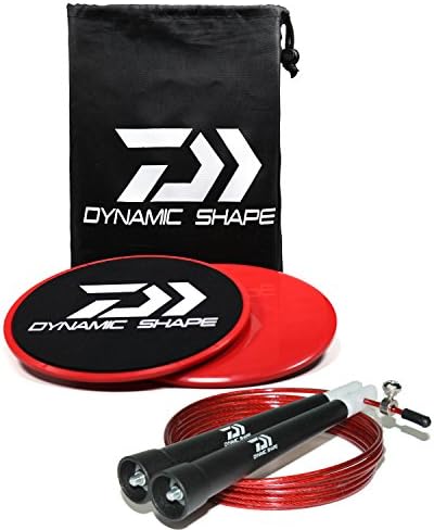 Sliding Discs + Jump Skipping Rope - Core Exercise Sliders - By Dynamic Shape