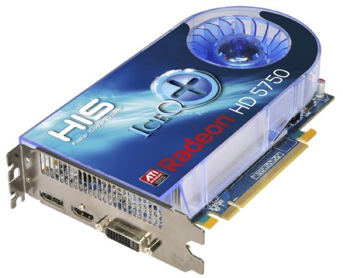 HIS Radeon HD 5750 IceQ 1 GB 128bit GDDR5 DisplayPort HDMI DL-DVI HDCP PCI Express 2.0 X16 Video Card Retail RoHS H575Q1GD