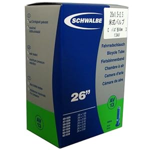 【クリックで詳細表示】SCHWALBE(シュワルベ) 26×1.50/2.50用チューブ 米式バルブ 13AV