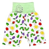 アスナロ（ボトムス ロングパンツ） キャラてこ ベビー はらぺこあおむし 腹巻付き ズボン 綿100％100 グリーン