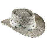 New Straw Fedora Tribly Golfer Gambler Resort Hat Visor