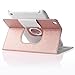 Thankscase Case Compatible with iPad 4th/3rd/2nd, Rotating Case Cover with Hand Strap and Wallet Case.(Rose Gold 2)