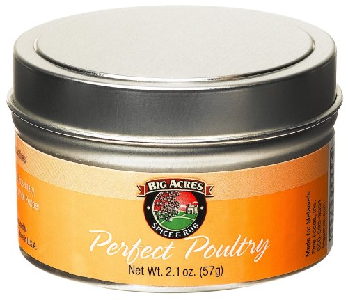 Big Acres Perfect Poultry Spice & Rub, Tins (Pack of 6) by Big Acres