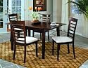 5pc Townhouse Collection Solid Wood Dining Table & Chairs Set