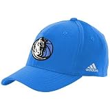 NBA adidas Dallas Mavericks Blue Basic Logo Flex Hat (One Size)