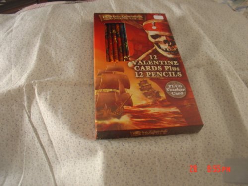 Pirates of the Caribbean Valentine Cards & Pencils