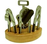 5 Piece kitchen set with wooden storage base