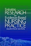 Product 0803614896 - Product title Evaluating Research for Evidence-Based Nursing Practice