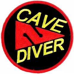 Cave Diver Patch Embroidered Iron On Scuba Diving Cavern Emblem Souvenir