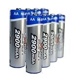 Ex-Pro® [VALUE - 2 PACKS] Power Plus+ Ultra High Capacity AA recharegable 2900mAh Batteries - Pack of 8 Batteries - specifically for High drain devices, Toys, Games, Consoles etc.. Long Lasting !
