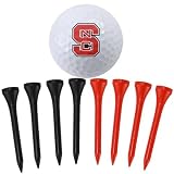 North Carolina State Wolfpack Golf Ball and Eight Tees Set