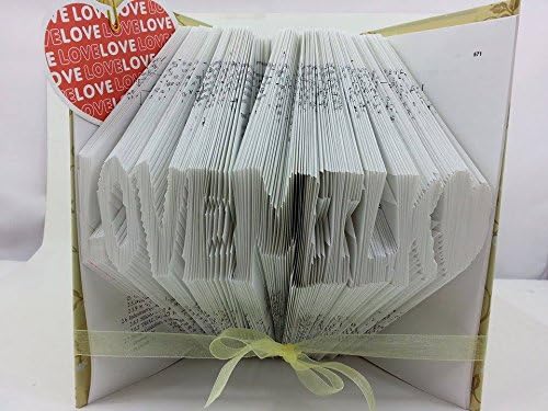 Wedding Ceremony Accessories and Anniversary Gift Folded Book Custom Order 7-9 Charecter/1lines/ Book