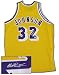 Magic Johnson Signed Authentic Lakers Gold Jersey Sports Basketball