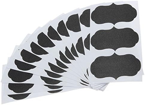 USfafa 36pcs Chalkboard Blackboard Stickers Craft Kitchen Jar Jam Label Tags Decor
