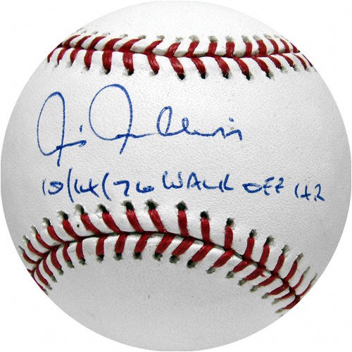 Chris Chambliss Autographed MLB Baseball with 10/14/76 Walk Off HR Inscription