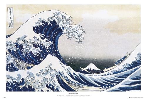 The Great Wave at Kanagawa , c.1829 Poster Print by Katsushika Hokusai, 36x24