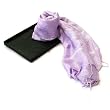 EXP Hand-Dyed Woven Purple Thai Silk Scarf