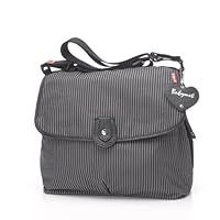 Babymel Satchel Diaper Bag, Grey Stripe