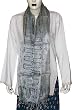Silk Scarf Rectangular Womens Accessory 28 x 80 inches (psrf088)