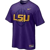 Nike LSU Tigers Boy's 4-7 Short Sleeve Practice T-Shirt Kid Sz 7
