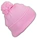 BWH Quality Solid Color Cuffed Hat W/Large Pom Pom (One Size)(Fits Large Heads)
