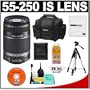 Canon EF-S 55-250mm f/4.0-5.6 IS Telephoto Lens accessory kit