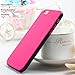 iPhone 6S Case, LoHi Apple iPhone 6 Case Soft Touch [Ultra Slim-Fit] Shock Absorbing Scratch Resistant Flexible TPU Bumper Cover Case for iPhone 6S 6 - Hot Pink/Black